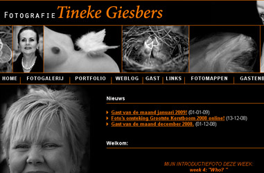 Open de website Fotografie Tineke Giesbers