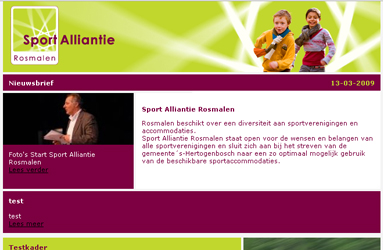 Open de website Sport Alliantie Rosmalen