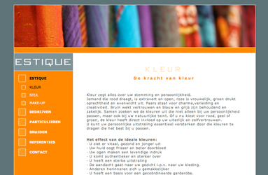 Open de website Estique - Kleur en Stijl