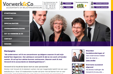 Open de website Vorwerk & Co