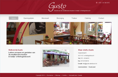 Open de website Gusto Den Bosch